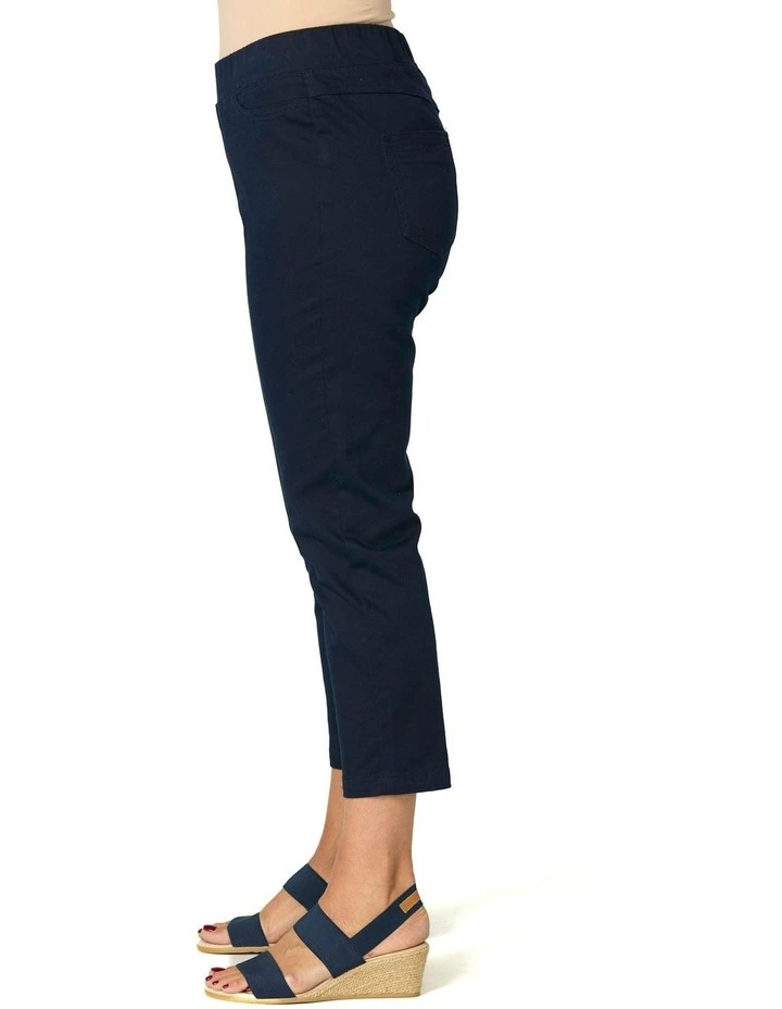 Sandy Stretch 7/8 Pull On Jeans in Blue image 3