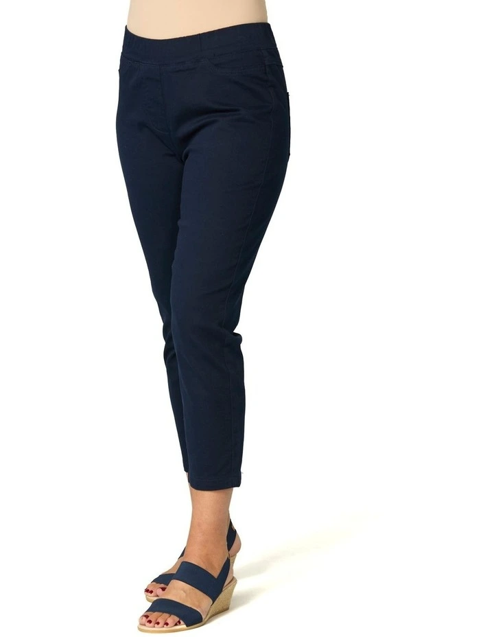 Sandy Stretch 7/8 Pull On Jeans in Blue image 4
