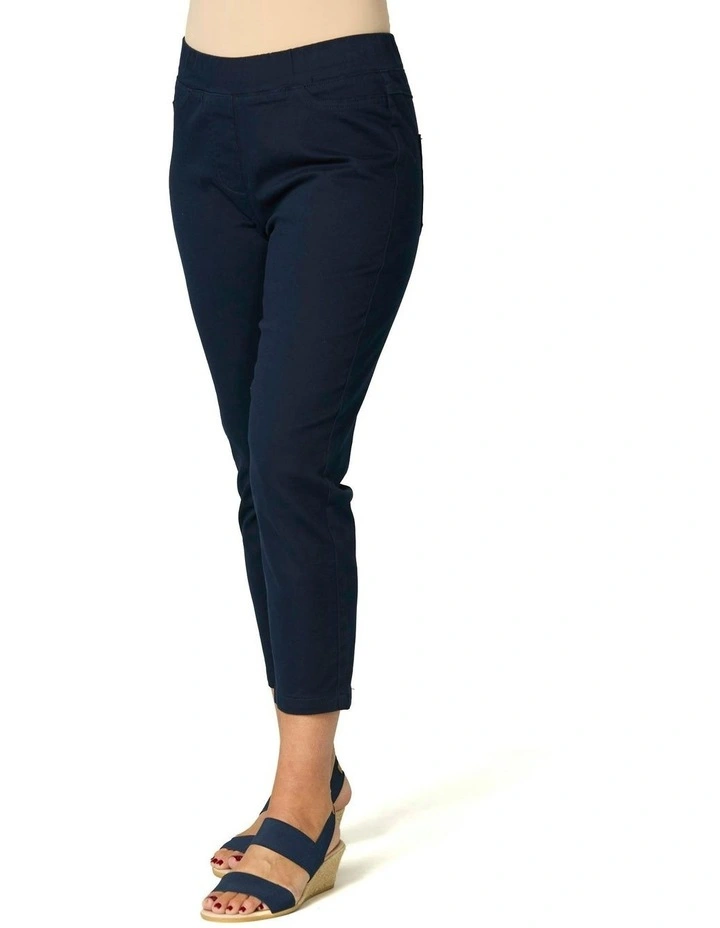 Sandy Stretch 7/8 Pull On Jeans in Blue image 4