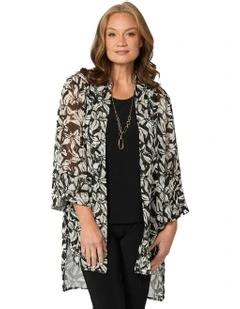 Forever Chiffon Kimono in Multi