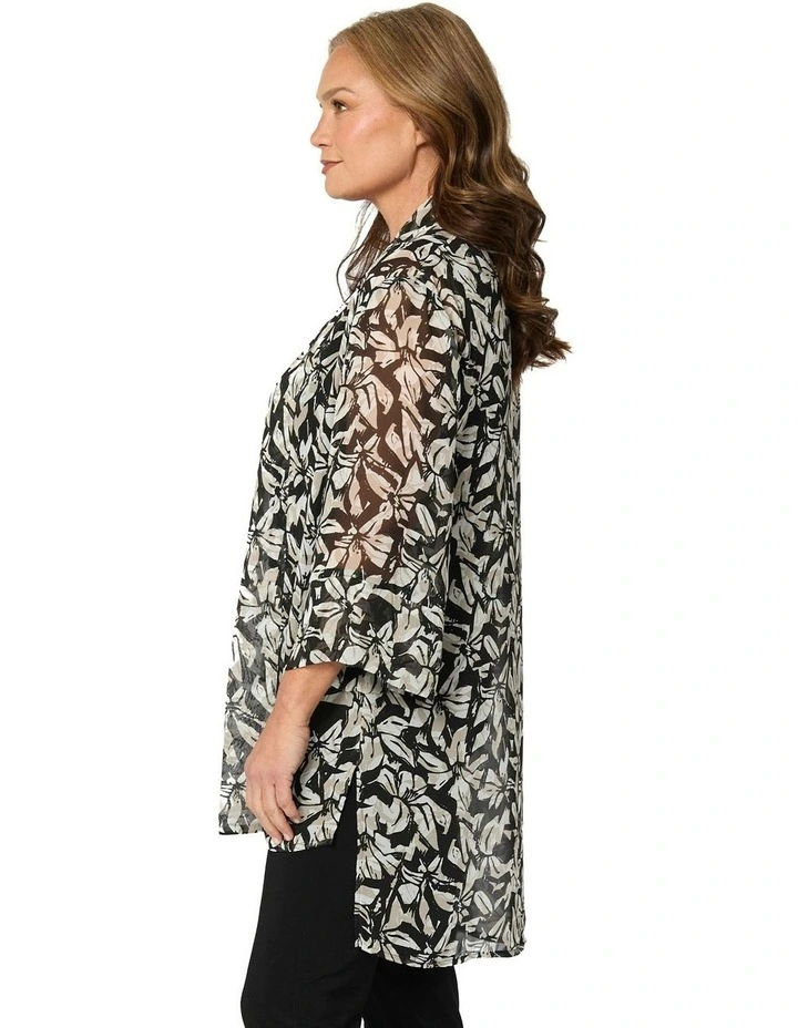Forever Chiffon Kimono in Multi image 3