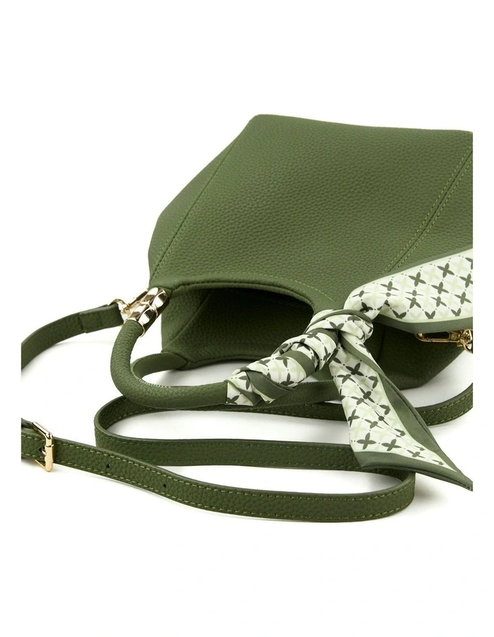 Bianca Mini Tote Handbag in Olive image 4