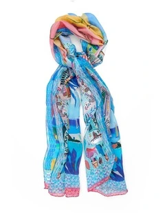 Nicole Silk Scarf in Multi
