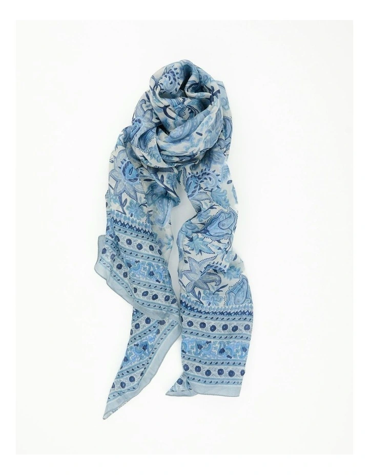 Antoine Silk Scarf in Multi image 1