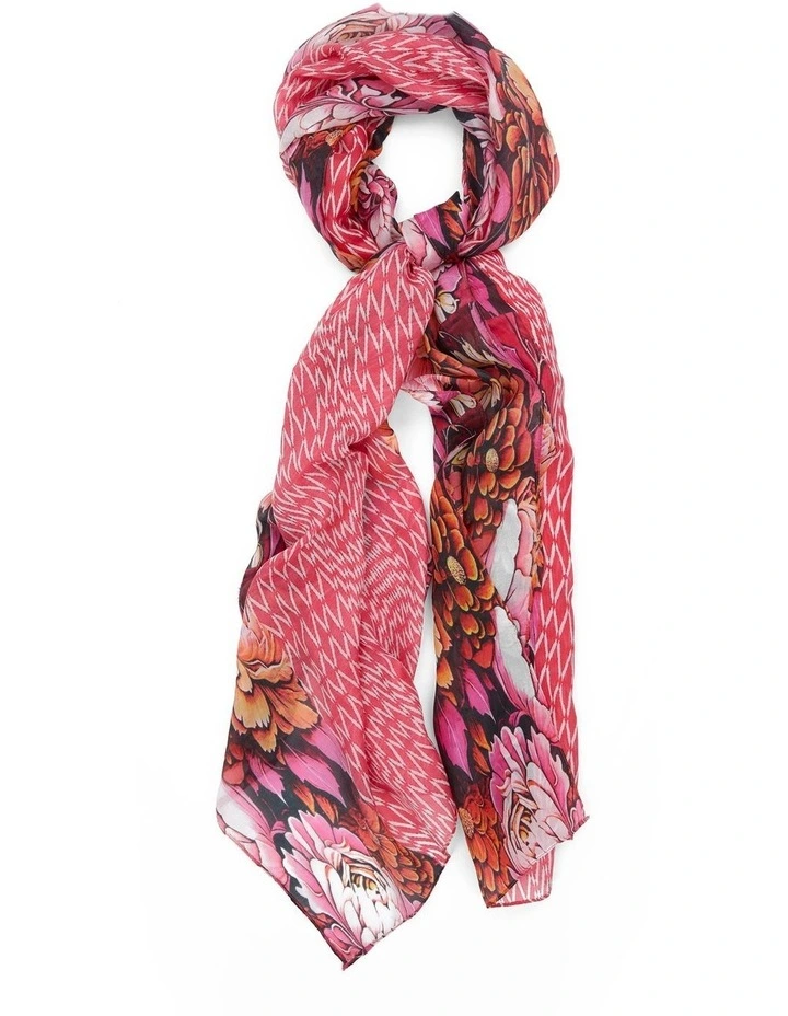 Jewel Silk Scarf in Multi image 1