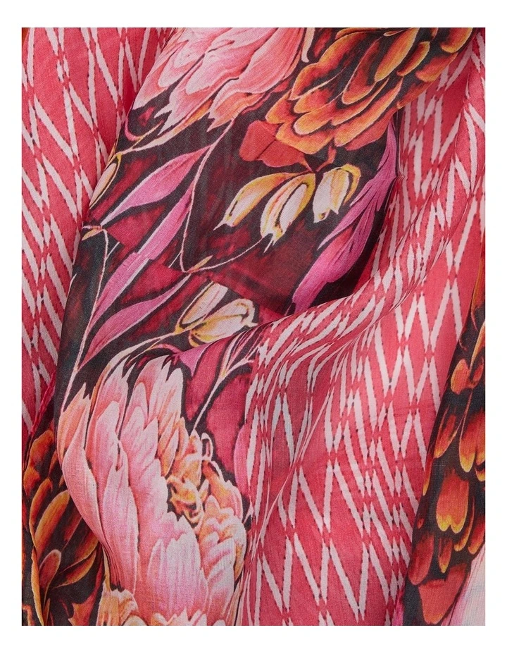 Jewel Silk Scarf in Multi image 2