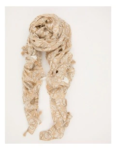 Gabriel Tasseled Scarf in Multi