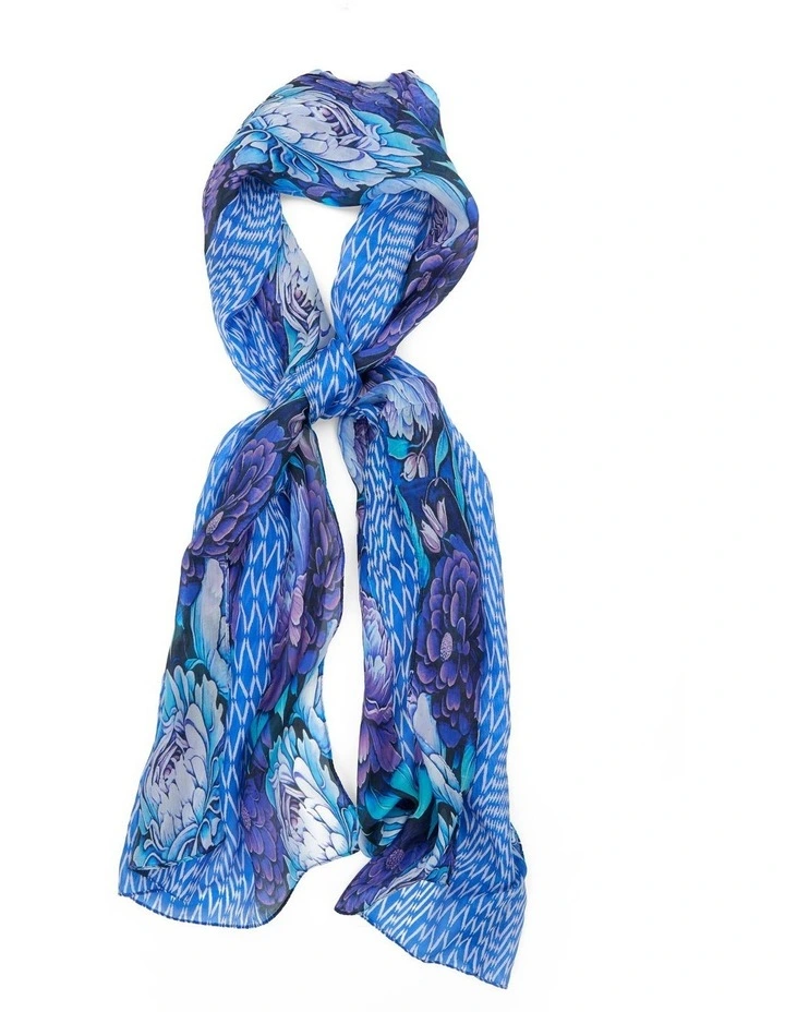 Jewel Silk Scarf in Multi image 1