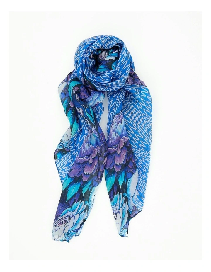 Jewel Silk Scarf in Multi image 1