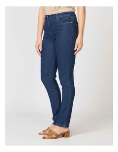 Code Zip Front Narrow Leg Jean in Blue