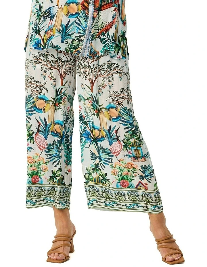 Delta 7/8 Pull On Print Pant in Multi image 1