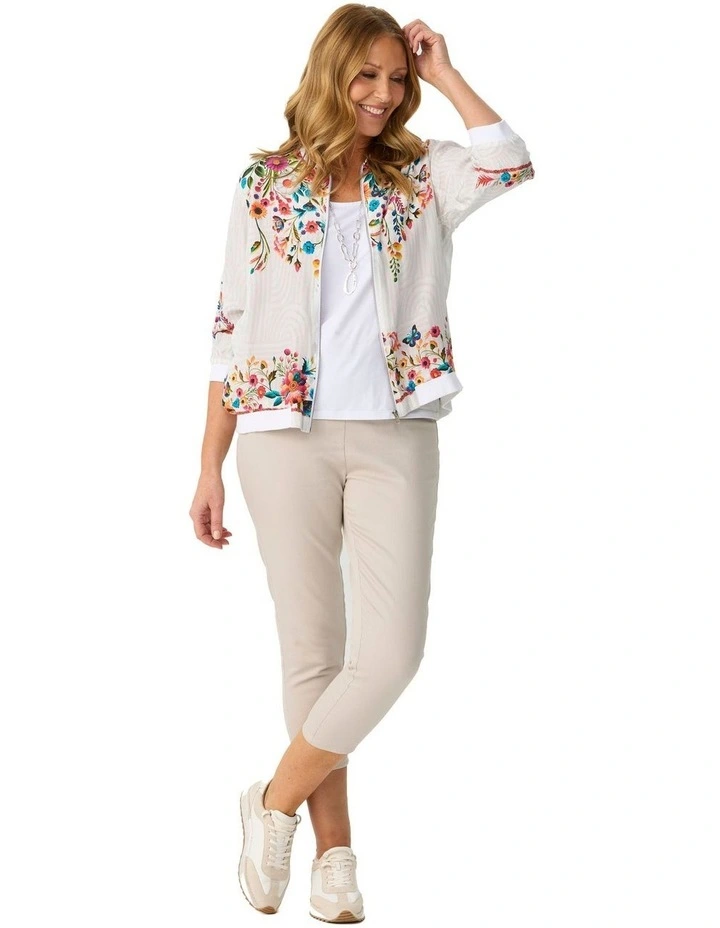 Mojo Soft Bomber Jacket in White image 4