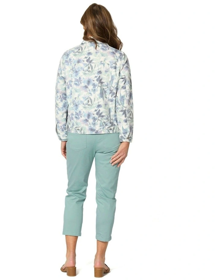 Mood Print Jacket in Blue image 2