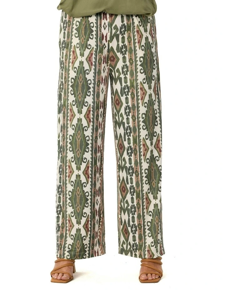 Peru Pull On Pant in Olive image 1