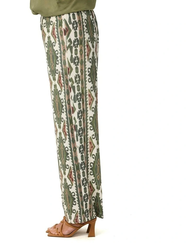 Peru Pull On Pant in Olive image 3