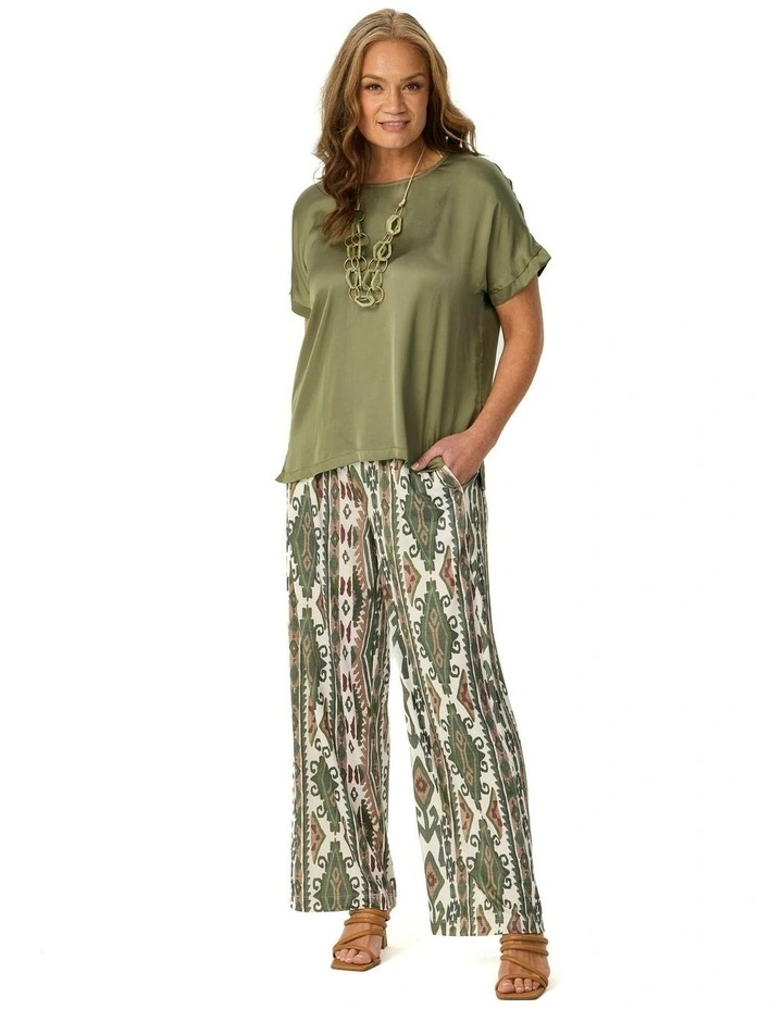 Peru Pull On Pant in Olive image 4