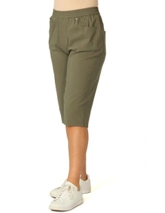Vibe Stretch Pull On Long Short in Green