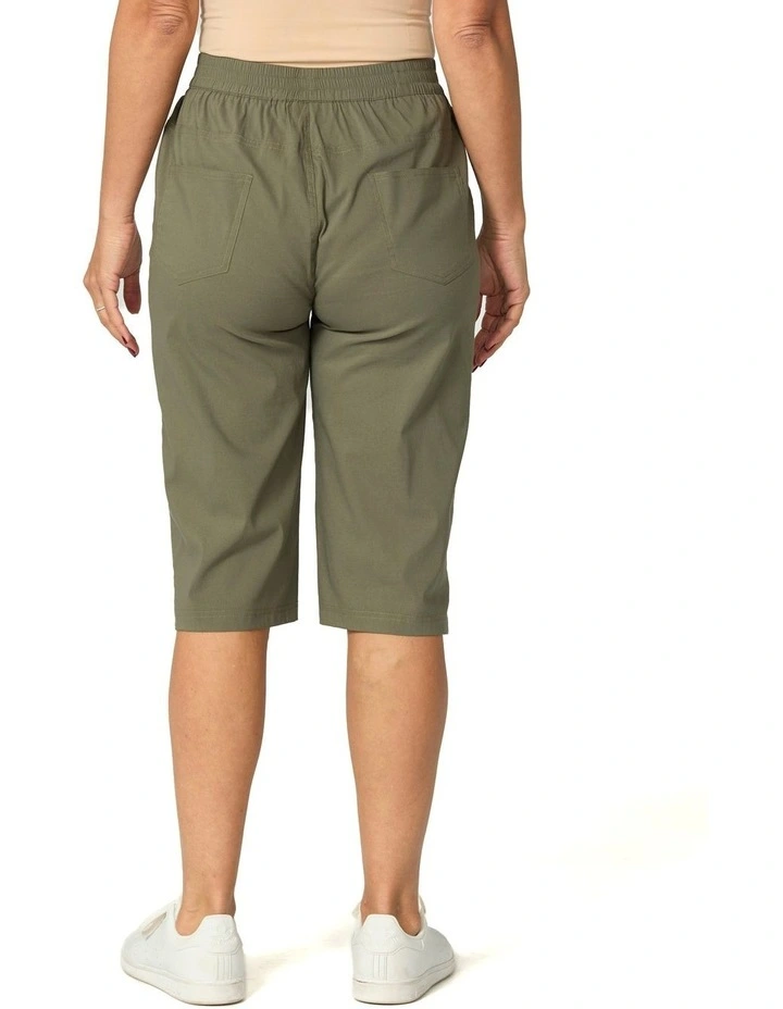 Vibe Stretch Pull On Long Short in Green image 2