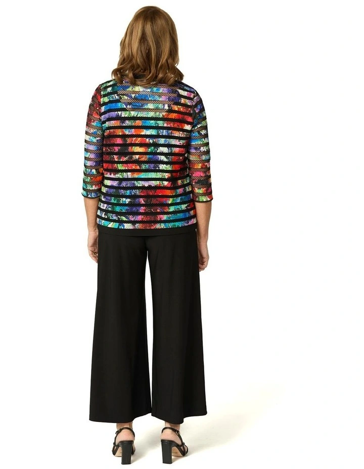 Camille Zip Front Cardigan in Multi image 2