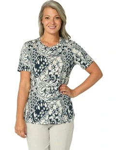 Kent Short Sleeve Print Tee