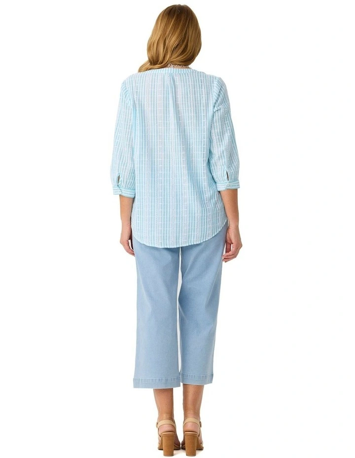 Mondello Stripe 3/4 Slv Shirt image 2