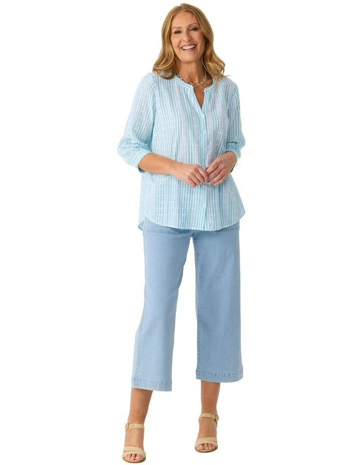 Mondello Stripe 3/4 Slv Shirt image 4