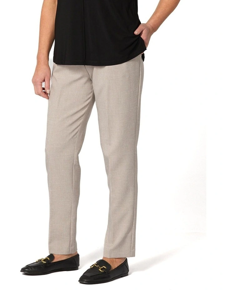 Reserve Plain Pull On Pant in Beige image 1