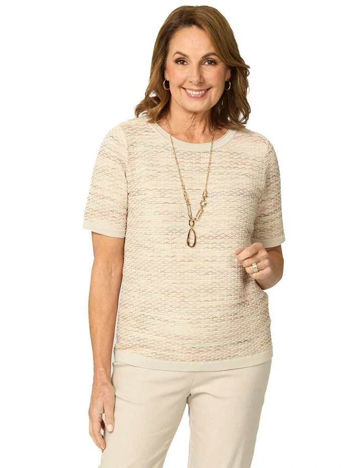 Mavis Textured S/s Knit Top image 1