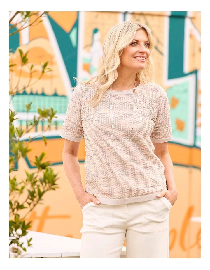 Mavis Textured S/s Knit Top image 5