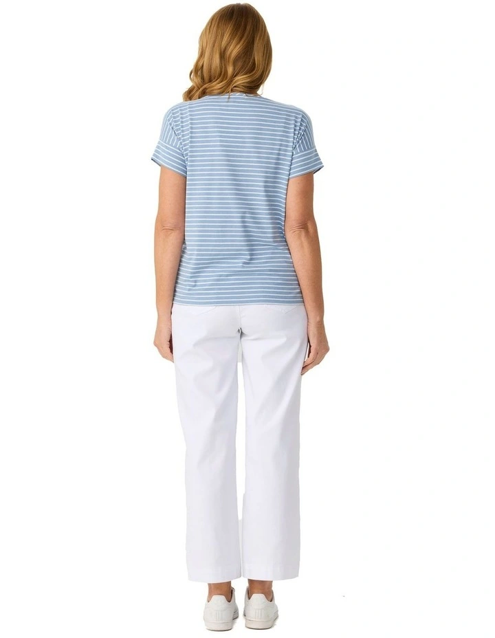 Pebble Stripe S/slv Tee image 2