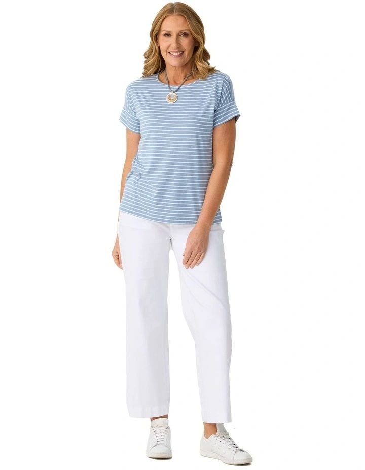 Pebble Stripe S/slv Tee image 4