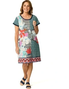 Patch Pocket Shift Dress