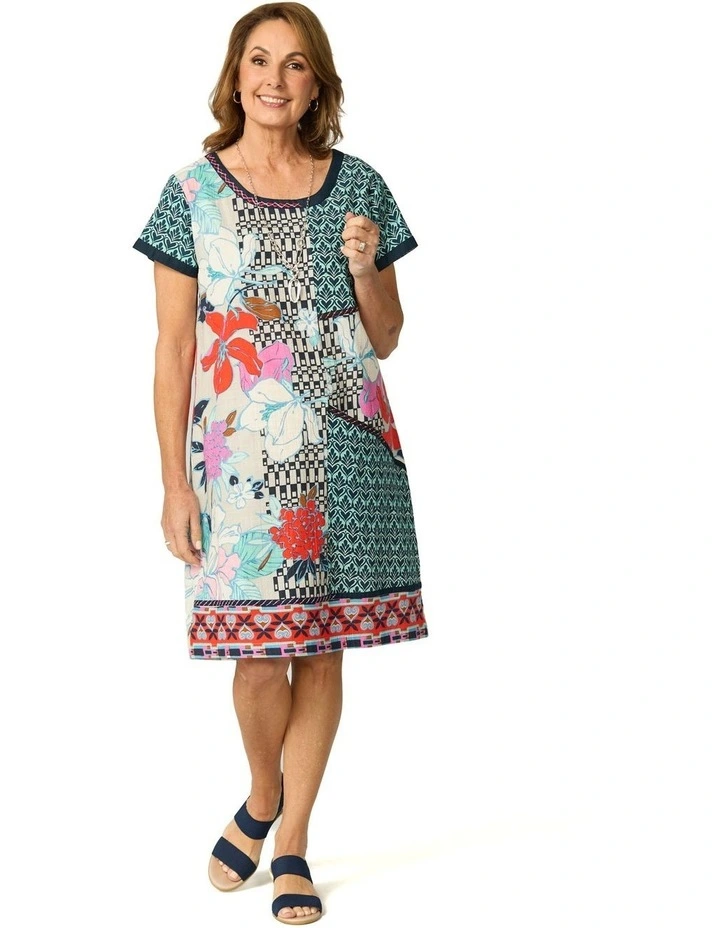 Patch Pocket Shift Dress image 1
