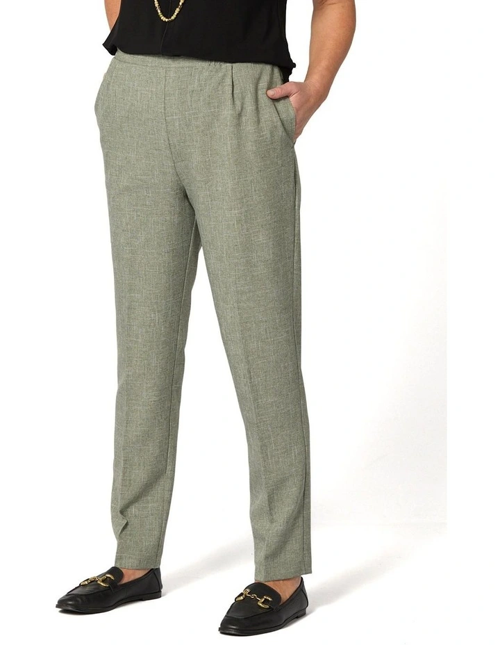 Reserve Plain Pull On Pant in Green image 1