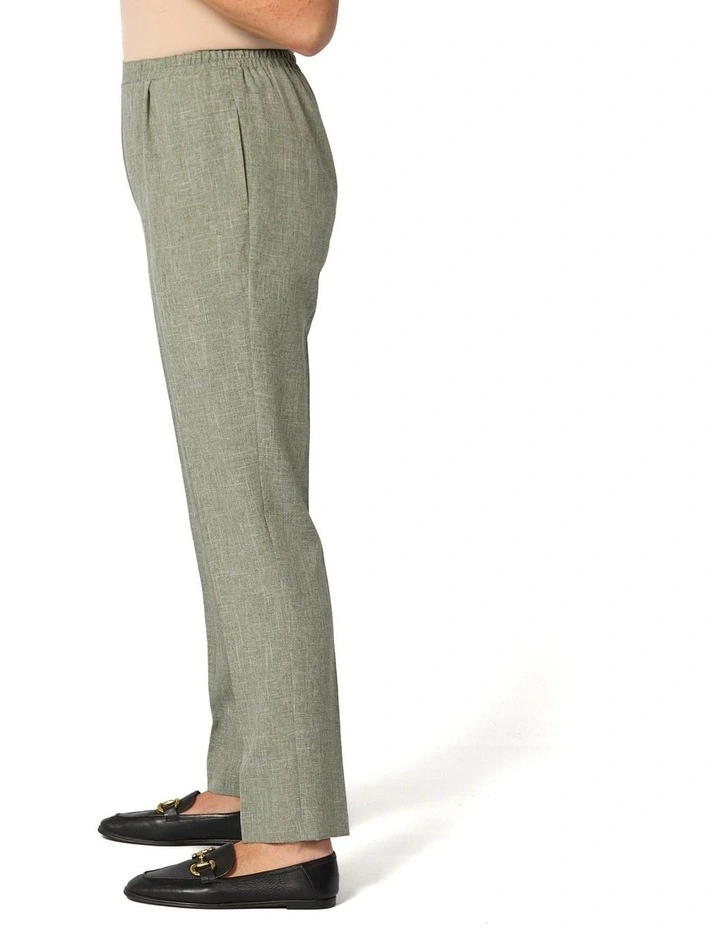 Reserve Plain Pull On Pant in Green image 3
