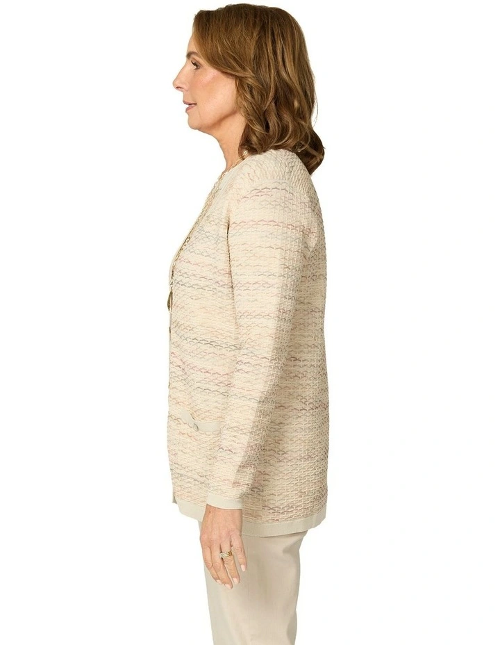 Mavis Textured Button Cardigan image 3