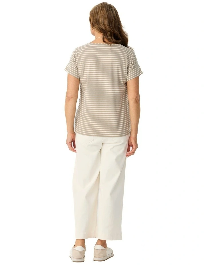 Pebble Stripe S/slv Tee image 2