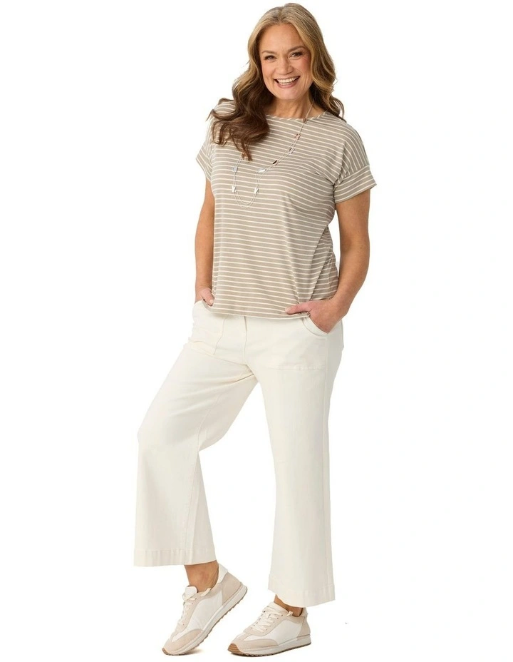 Pebble Stripe S/slv Tee image 4
