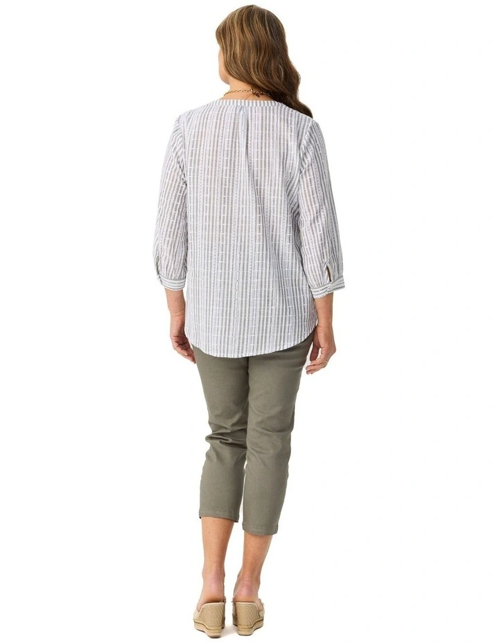 Mondello Stripe 3/4 Slv Shirt image 2