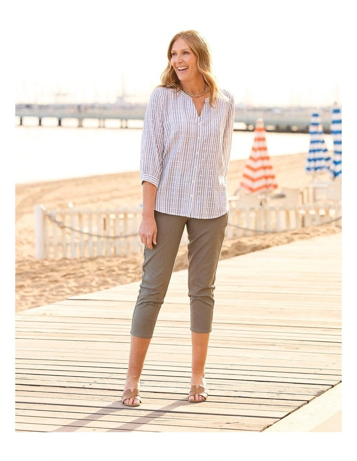 Mondello Stripe 3/4 Slv Shirt image 5