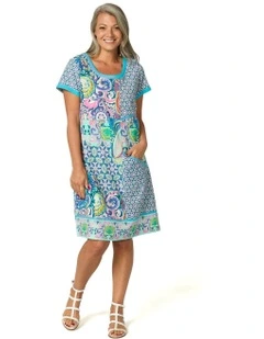 Patch Pocket Shift Dress