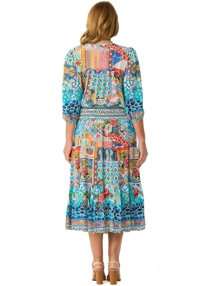 COAST SHIRRED WAIST PRINT SKIRT image 2