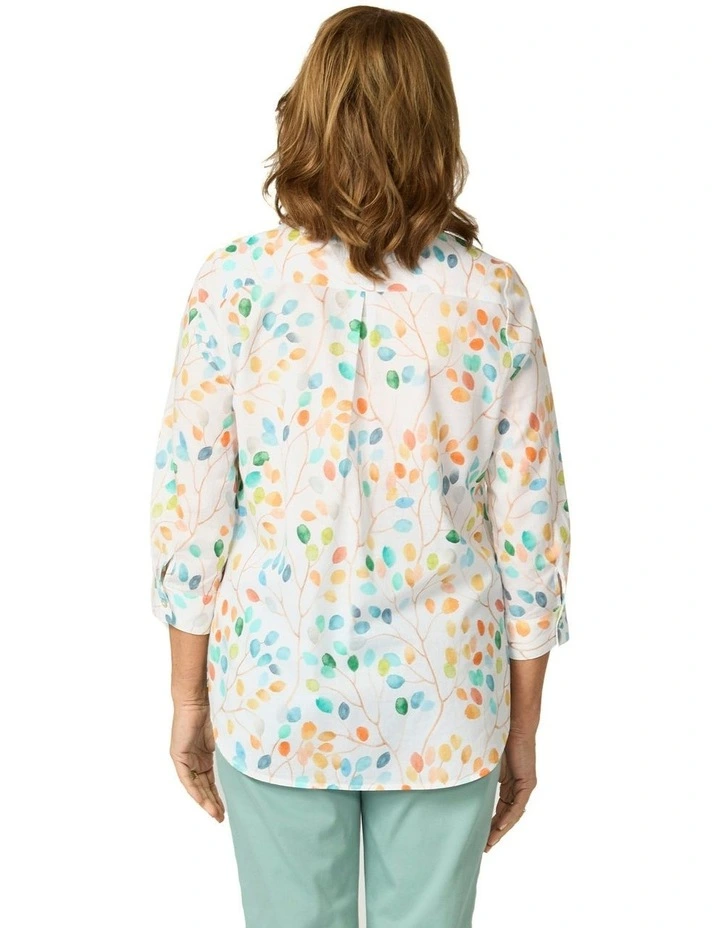 Eden 3/4 Sleeve Print Shirt image 2