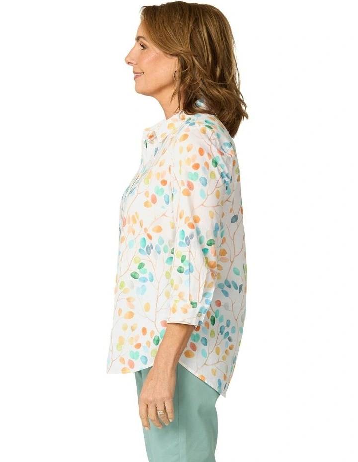 Eden 3/4 Sleeve Print Shirt image 3