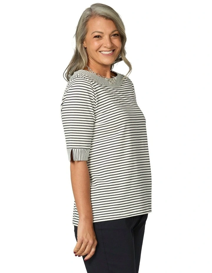 Corsa Stripe Elbow Slv Tee image 3