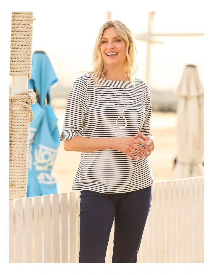 Corsa Stripe Elbow Slv Tee image 5
