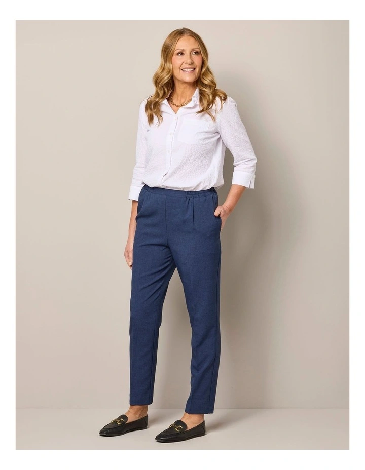 Reserve Plain Pull On Pant in Blue image 7
