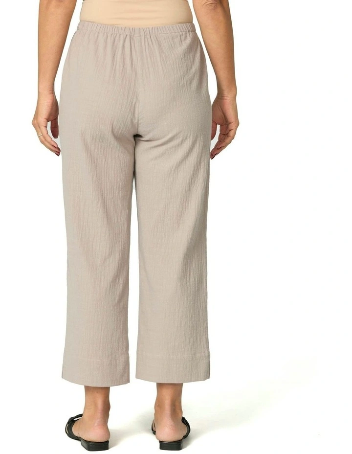 Cable Beach Relaxed Capri Pant in Silver image 2