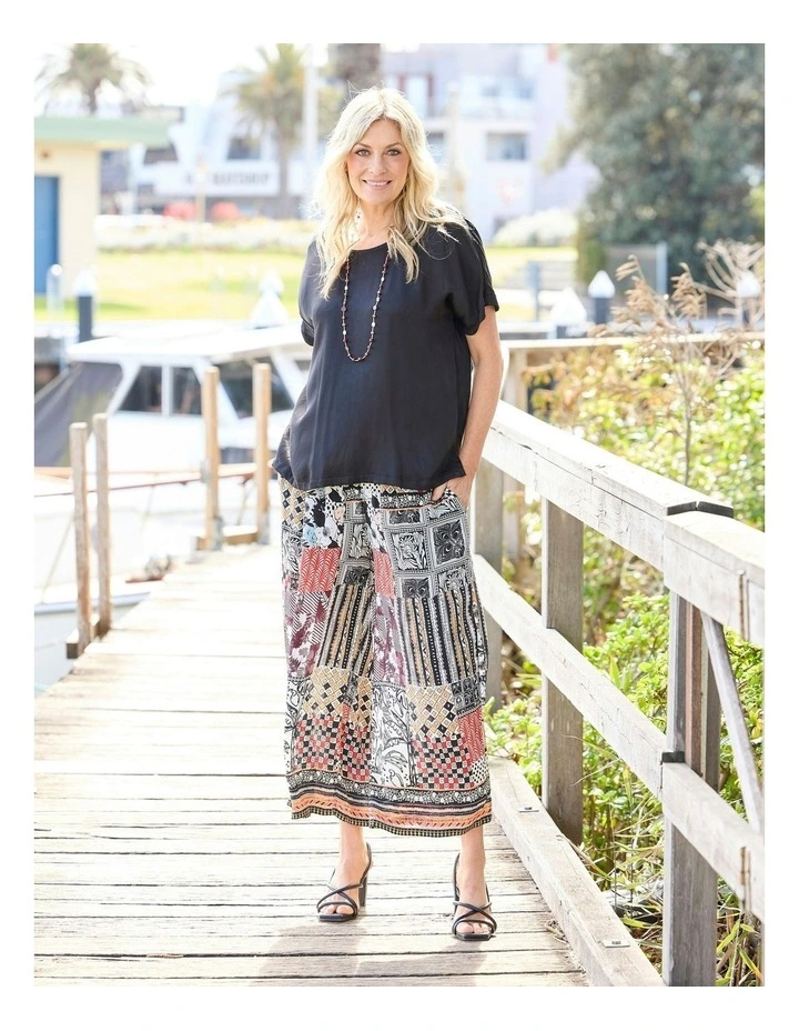 Blackjack 7/8 Pull On Pant in Multi image 5