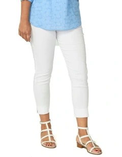 Canterbury 7/8 Basque Pocket Pant in White